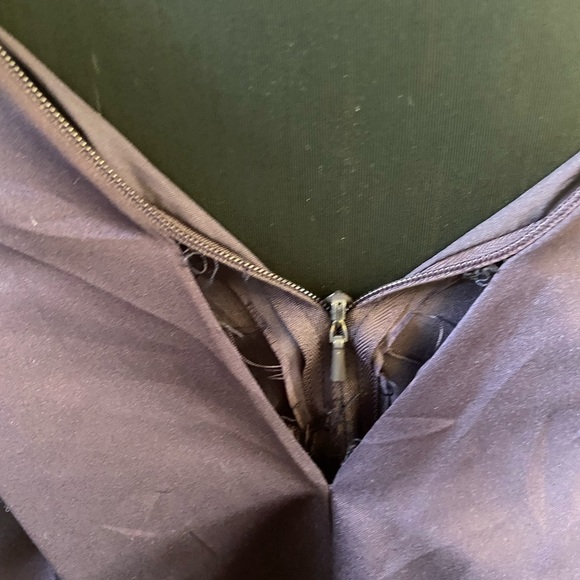 David’s Bridal Plum Rushed Strapless Gown - Picture 15 of 16